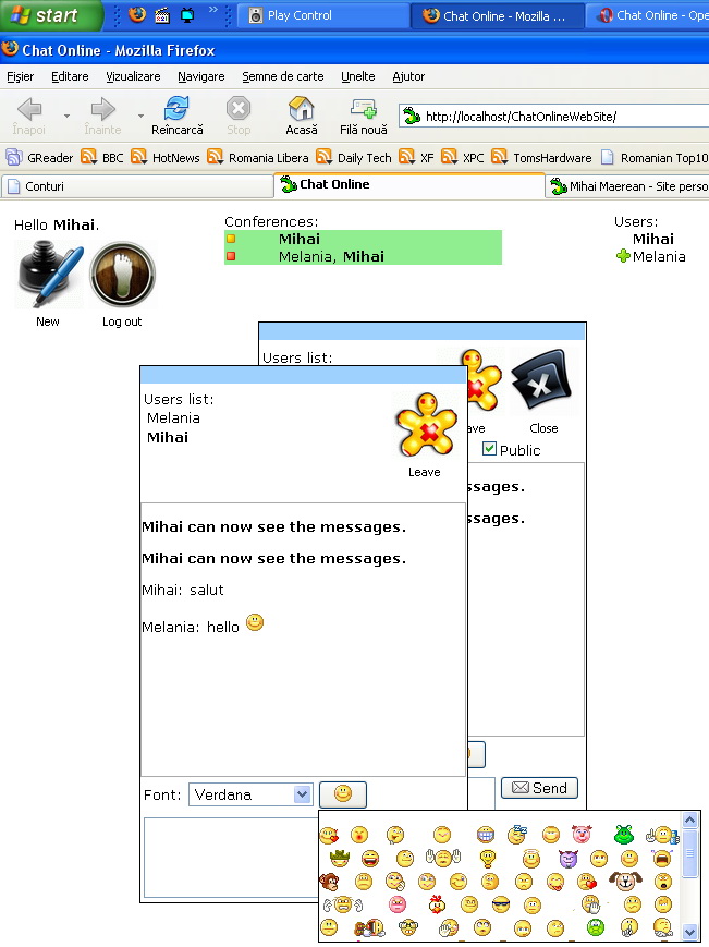 Chat online web site